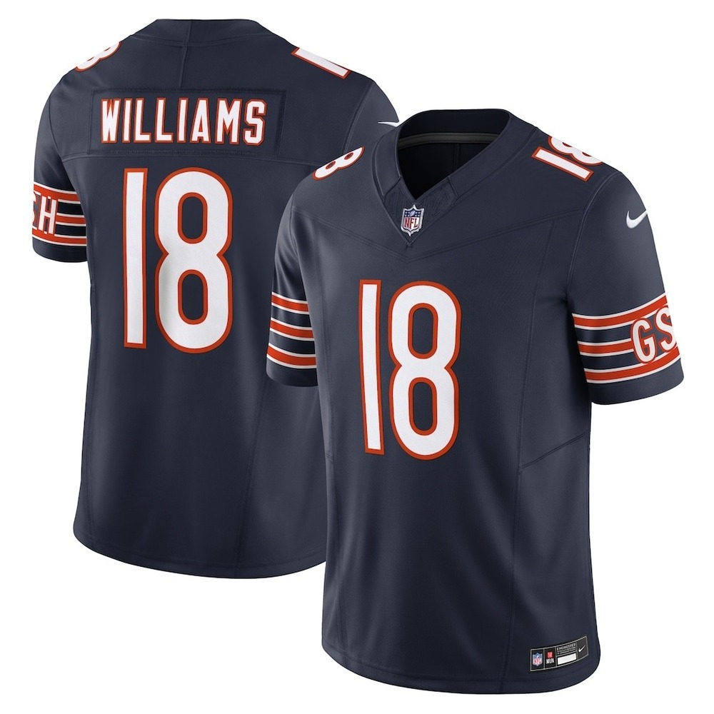 Nike Chicago Bears Caleb Williams #18 Jersey Navy Blue 3XL New‎ With Tags